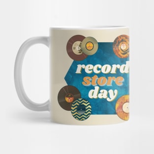Record store day, vinyl retro design Mug
